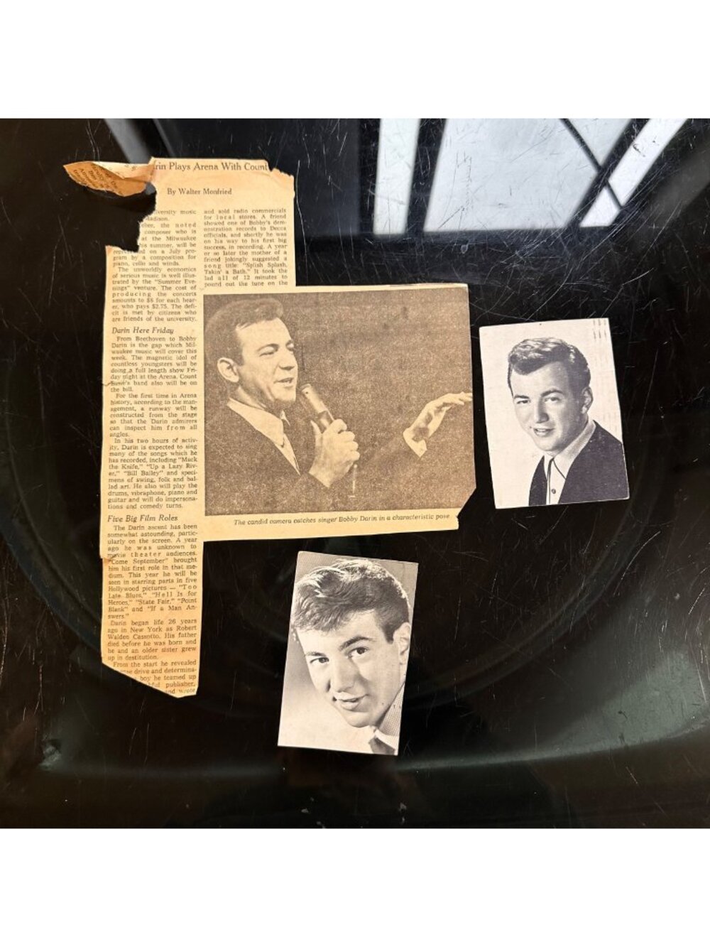 Vintage Bobby Darin Clippings & Photos Collection - Black & White Memorabilia Of